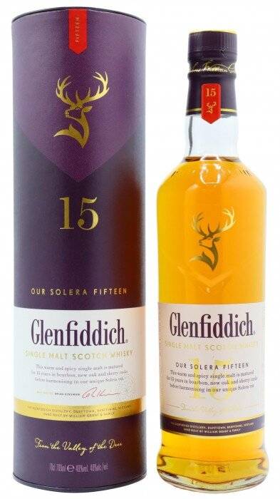 15 Glenfiddich Single Malt Scotch Whisky 70Cl