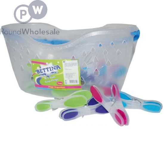 Bettina Soft Grip Pegs