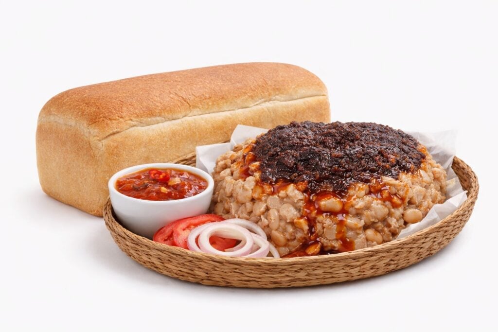 Agege Bread Combo (moimoi, Akara, Suya, Ewa Agoyin)