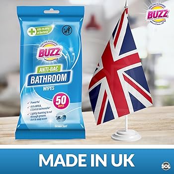 Buzz Anti-Bac Bathroom 50 Wipes