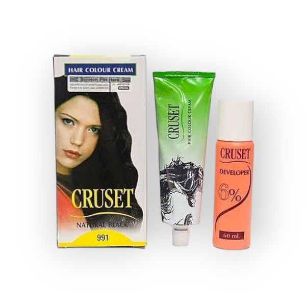 Deep Black Cruset Hair Dye 28Ml