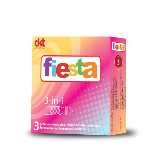 Fiesta Dotted/Ribbed Condom