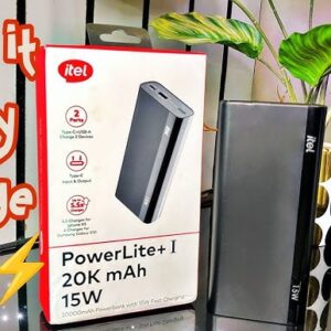 Itel Powerlite + I 20K Mah 15W Power Bank