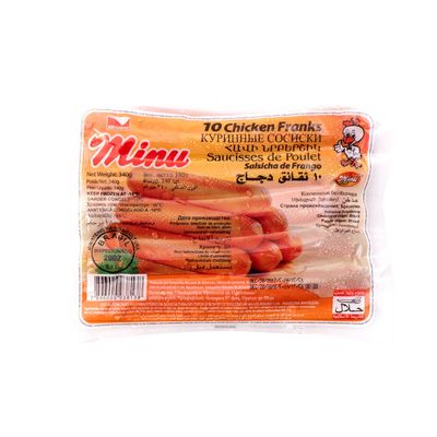 Minu Chicken Frank Sausage 340G