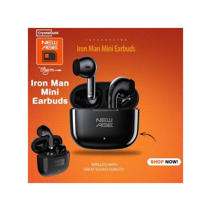 New Age True Wireless Earbuds Iron Man