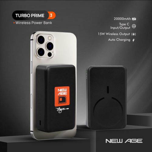New Age Wireless Power Bank Turbo Prime 3