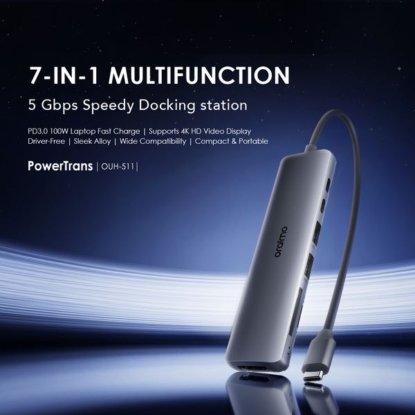 Oraimo 7 In 1 Multifunction 5Gbps Ouh-511
