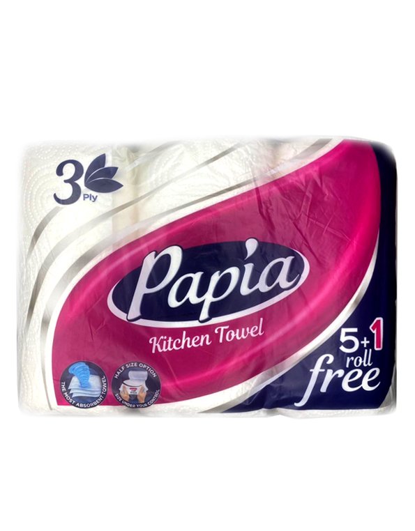 Papia Kitchen Roll 3Ply