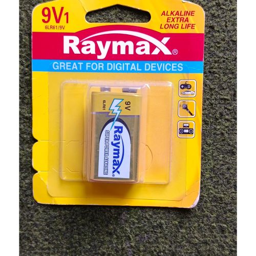 Raymax Alkaline Extra Long Life Battery 9V1